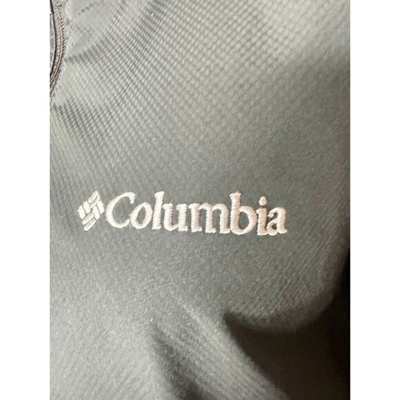 Men's Columbia Omni Shield Black Lined Jacket Coat Medium Collar Zip - Picture 4 of 13